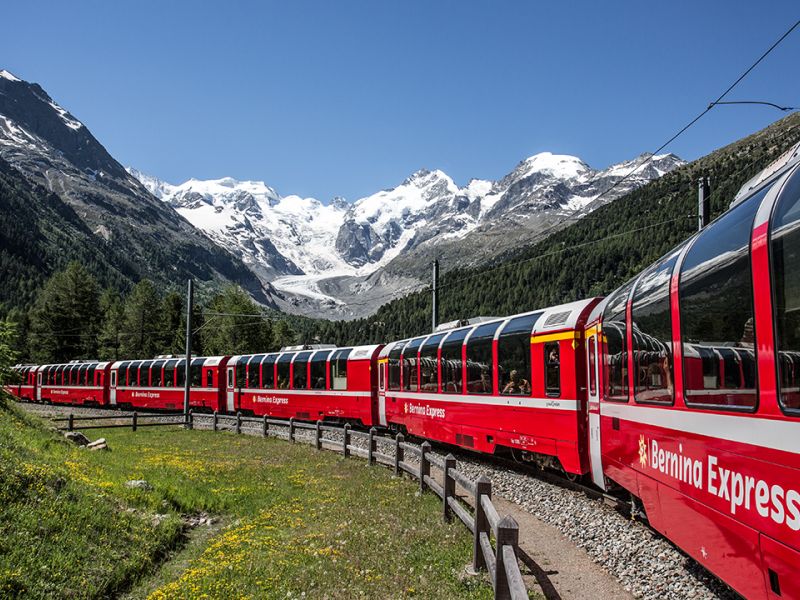 BERNİNA EXPRESS ILE  BİR AVRUPA MASALI TURU Ajet ile 7 gece